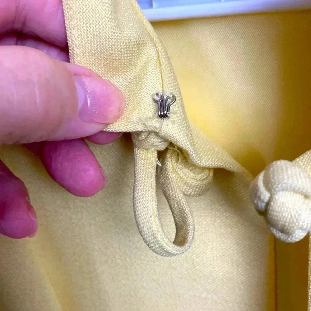 Vintage Jacquline Juniors  Fully Lined Yellow Summer Duster - Picture 8 of 8
